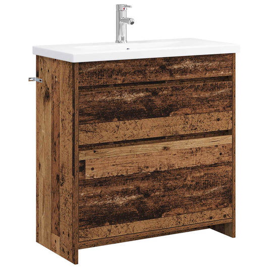 Bathroom Furniture Set Old Wood 81 x 40 x 84.5 cm