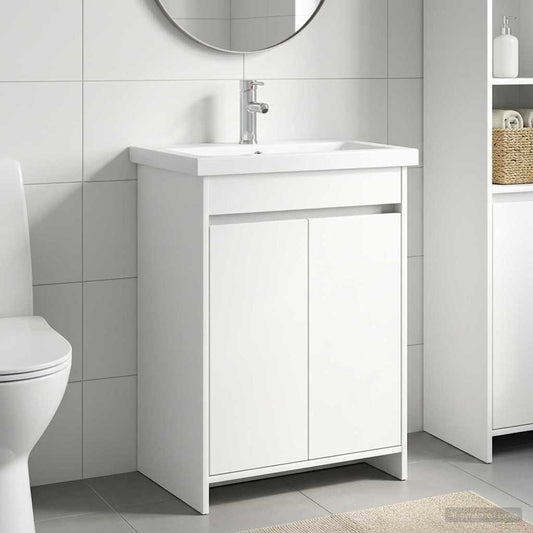Bathroom Furniture Set White 61 x 40 x 84.5 cm Engineered Wood