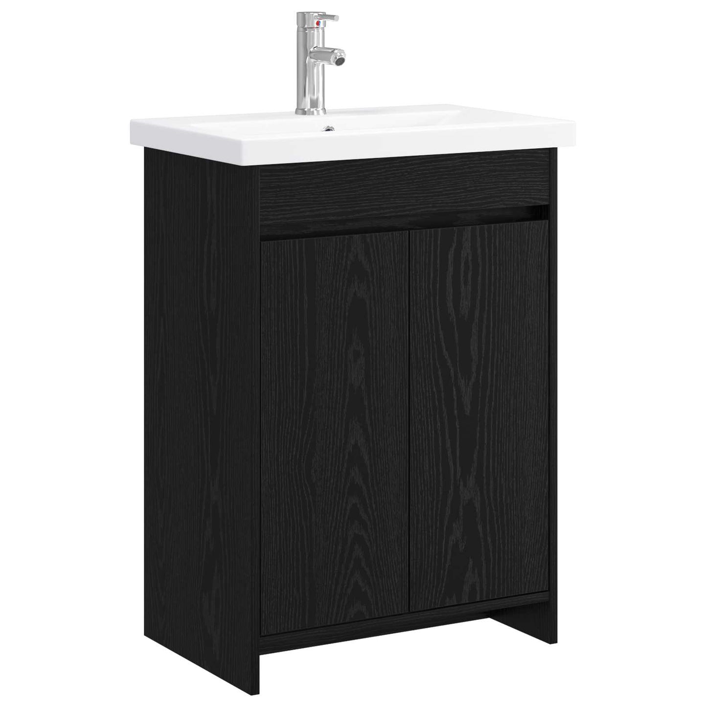Bathroom Furniture Set Black Oak 61 x 40 x 84.5 cm