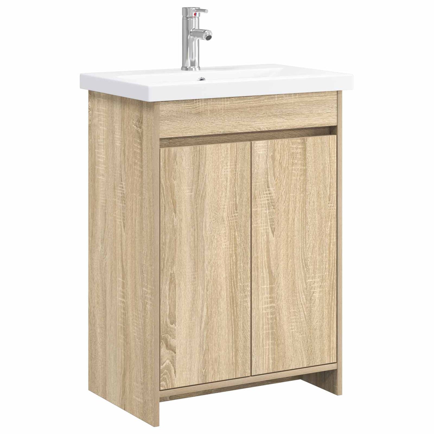 Bathroom Furniture Set Sonoma Oak 61 x 40 x 84.5 cm
