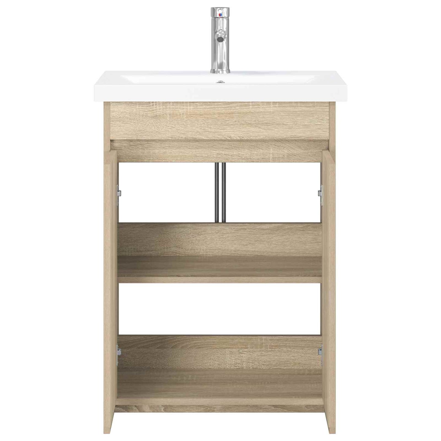 Bathroom Furniture Set Sonoma Oak 61 x 40 x 84.5 cm