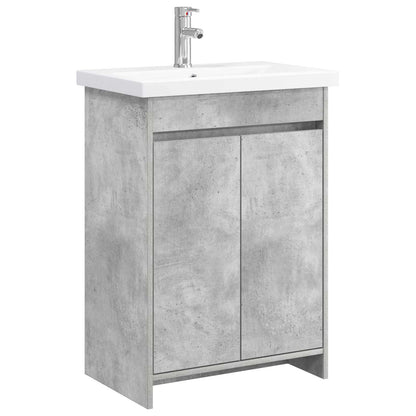 Bathroom Furniture Set Concrete Grey 61 x 40 x 84.5 cm