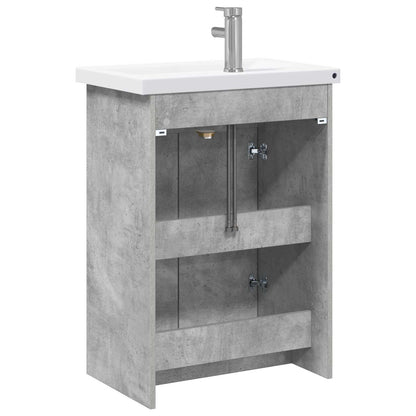 Bathroom Furniture Set Concrete Grey 61 x 40 x 84.5 cm
