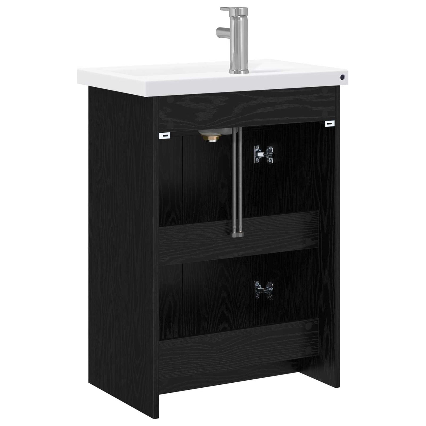 Bathroom Furniture Set Black Oak 81 x 40 x 84.5 cm