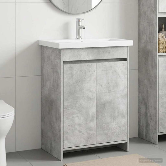 Bathroom Furniture Set Concrete Grey 81 x 40 x 84.5 cm