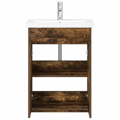 Bathroom Furniture Set Smoked Oak 81 x 40 x 84.5 cm