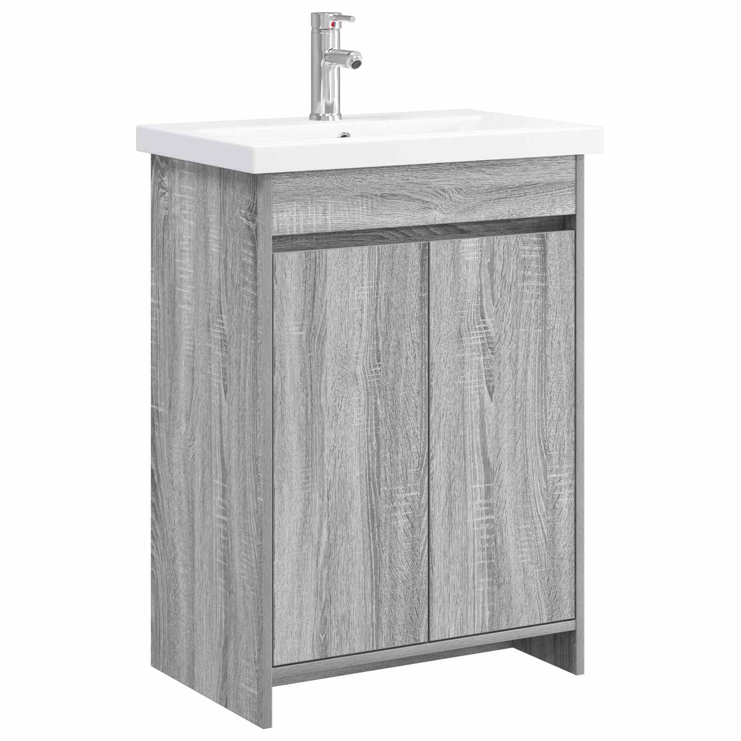 Bathroom Furniture Set Grey Sonoma 81 x 40 x 84.5 cm