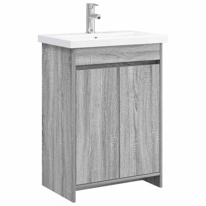 Bathroom Furniture Set Grey Sonoma 81 x 40 x 84.5 cm