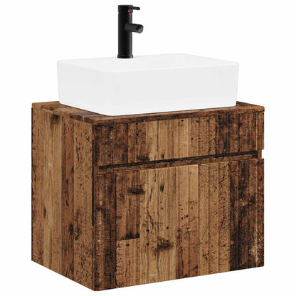 Bathroom Furniture Set Old Wood Engineered Wood