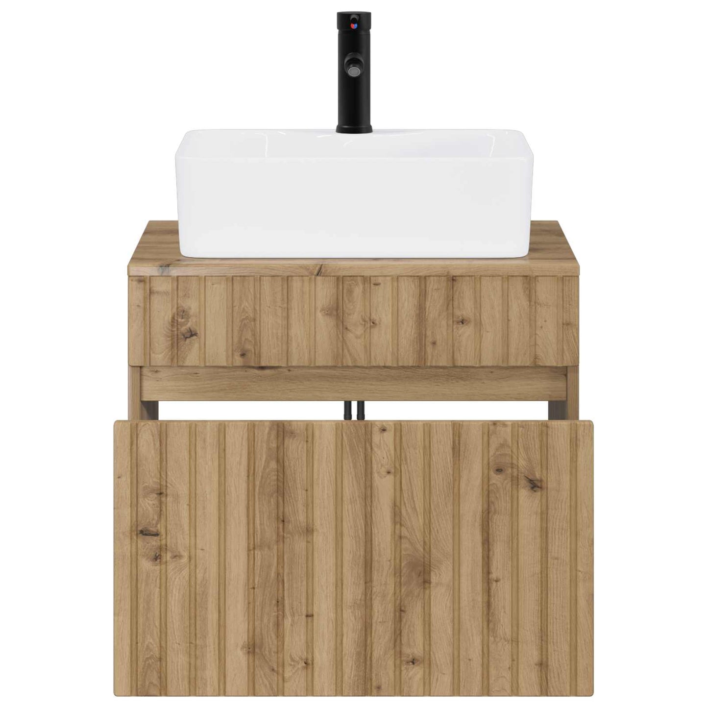 Bathroom Furniture Set Artisan Oak Engineered Wood
