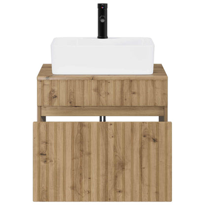 Bathroom Furniture Set Artisan Oak Engineered Wood