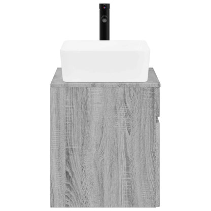 Bathroom Furniture Set Grey Sonoma Engineered Wood