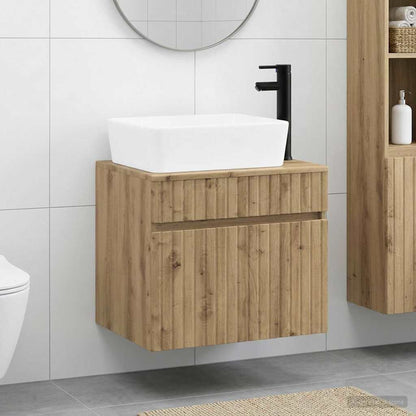 Bathroom Furniture Set Artisan Oak Engineered Wood