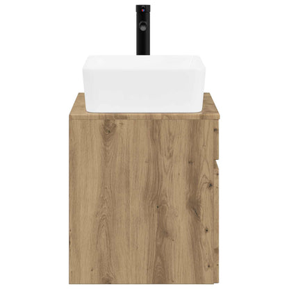 Bathroom Furniture Set Artisan Oak Engineered Wood