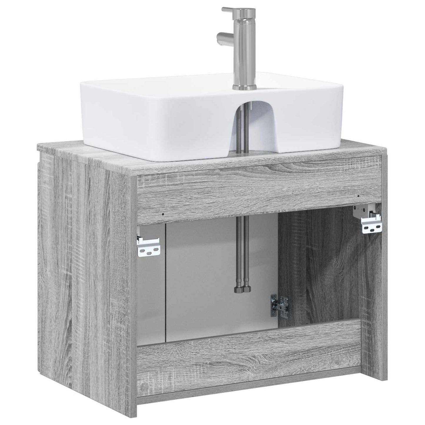 Bathroom Furniture Set Grey Sonoma Engineered Wood