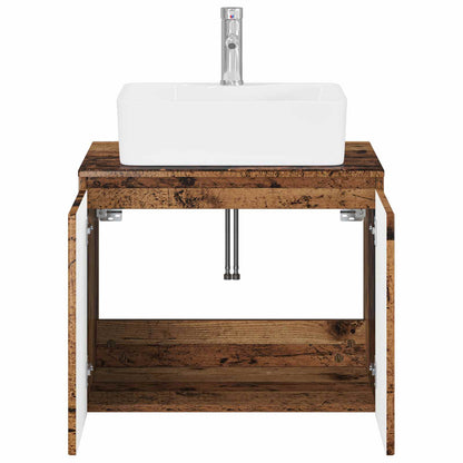 Bathroom Furniture Set Old Wood Engineered Wood