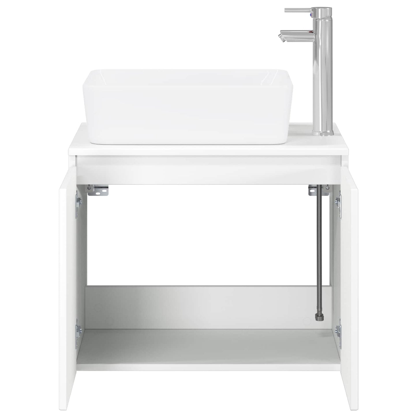 Bathroom Furniture Set White Engineered Wood