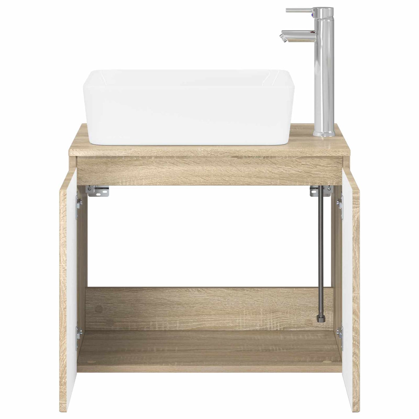 Bathroom Furniture Set Sonoma Oak Engineered Wood