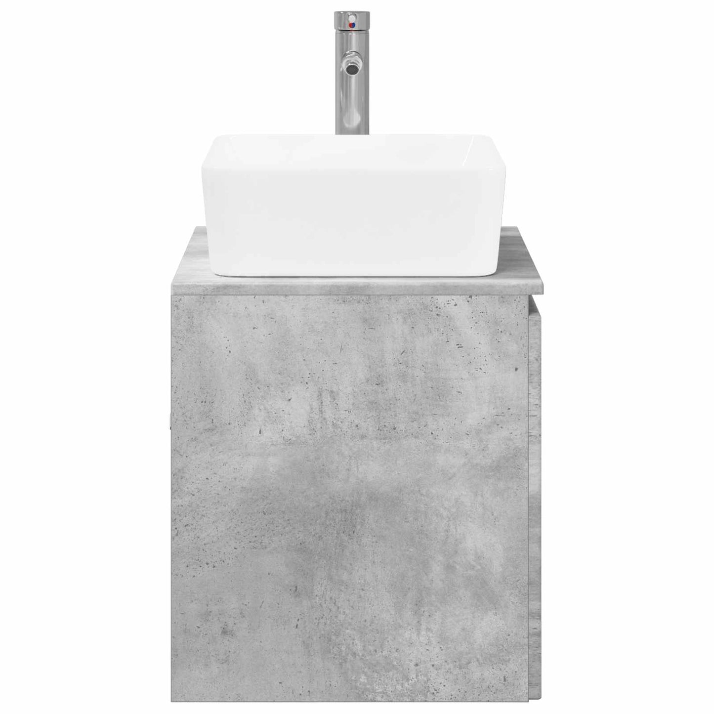 Bathroom Furniture Set Concrete Grey Engineered Wood