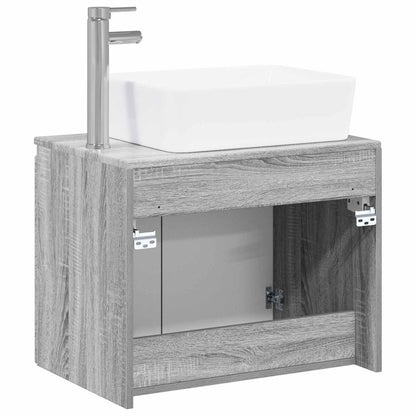 Bathroom Furniture Set Grey Sonoma Engineered Wood