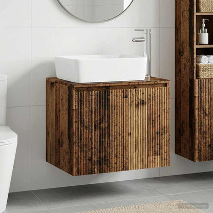 Bathroom Furniture Set Old Wood Engineered Wood