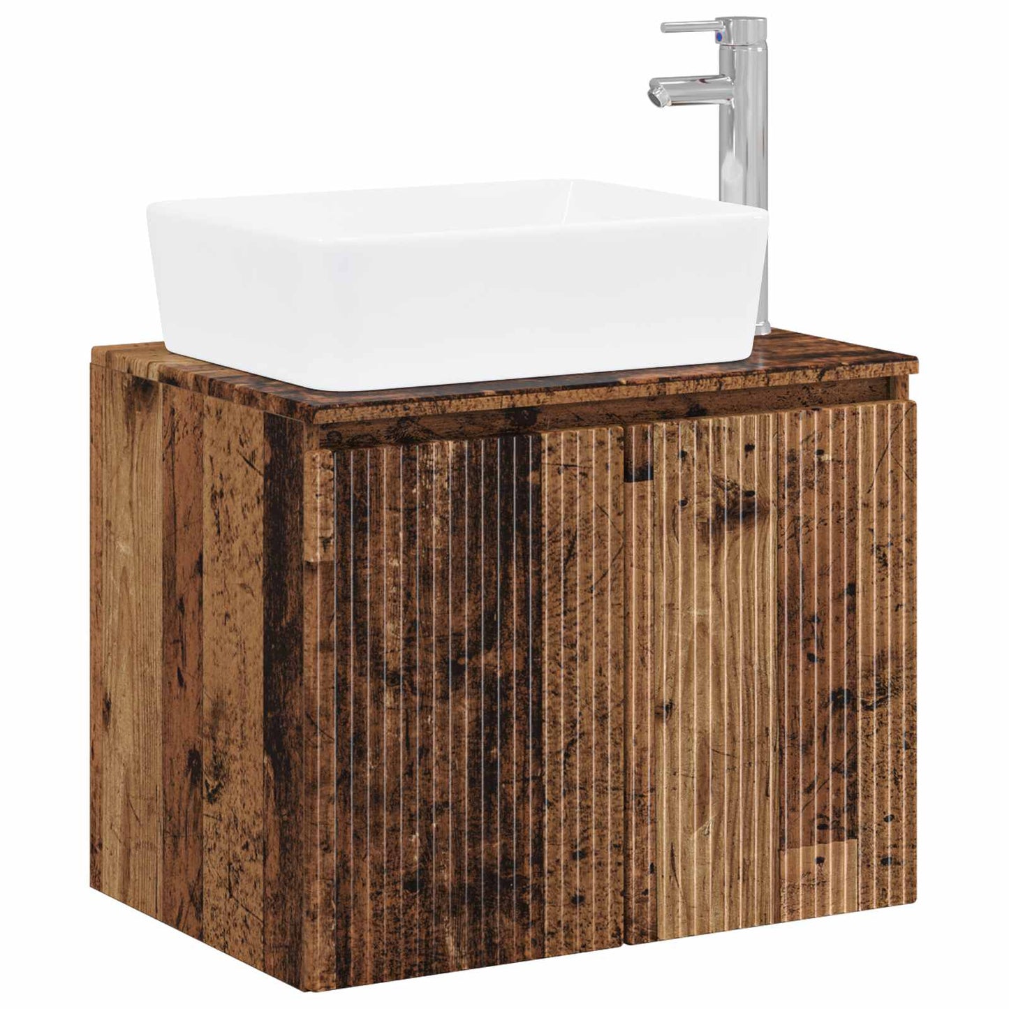 Bathroom Furniture Set Old Wood Engineered Wood