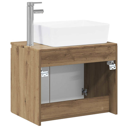 Bathroom Furniture Set Artisan Oak Engineered Wood