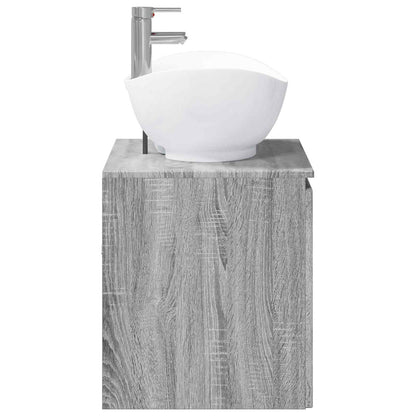 Bathroom Furniture Set Grey Sonoma Engineered Wood