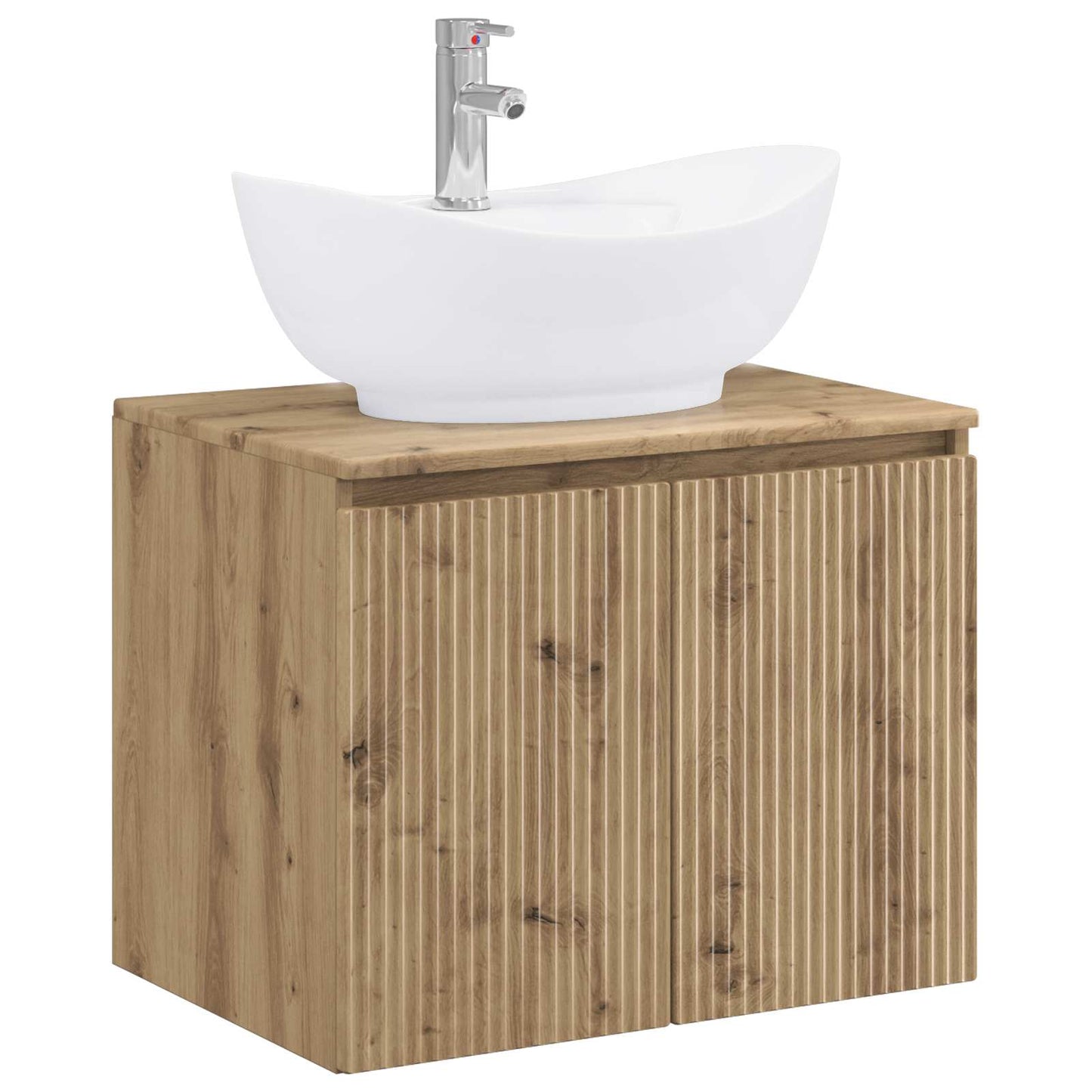 Bathroom Furniture Set Artisan Oak Engineered Wood