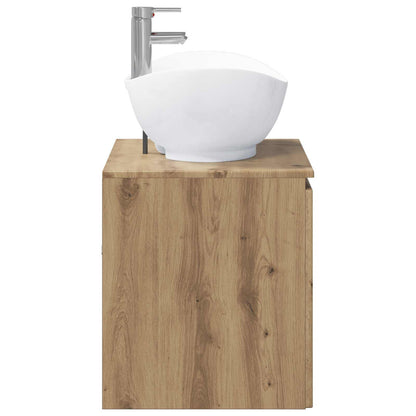 Bathroom Furniture Set Artisan Oak Engineered Wood