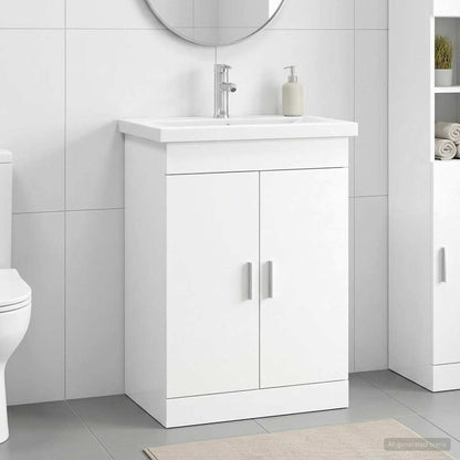 Bathroom Furniture Set White 61 x 40 x 84.5 cm Engineered Wood