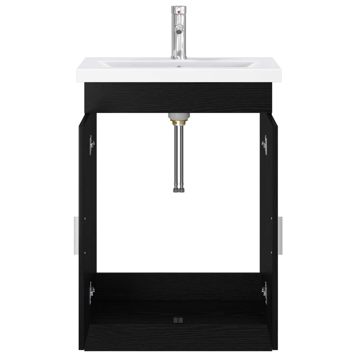 Bathroom Furniture Set Black Oak 61 x 40 x 84.5 cm