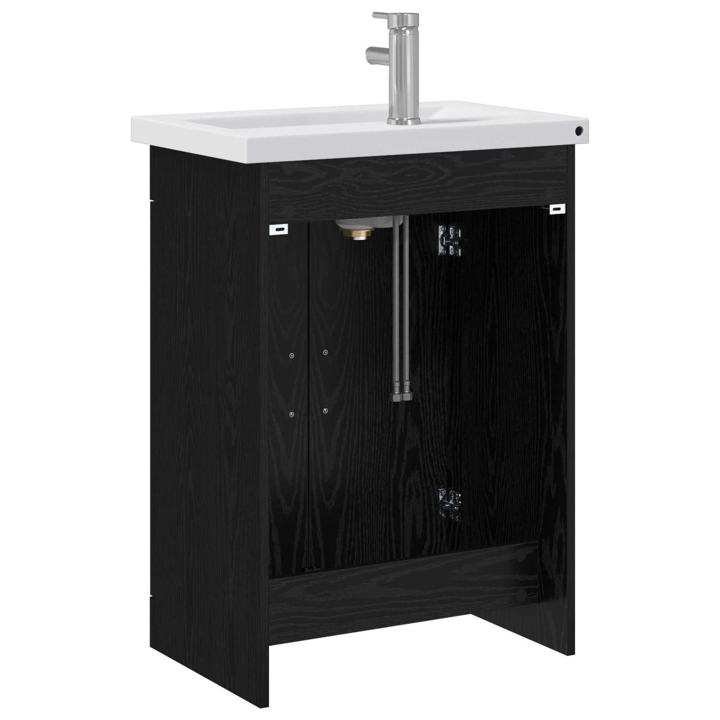 Bathroom Furniture Set Black Oak 61 x 40 x 84.5 cm