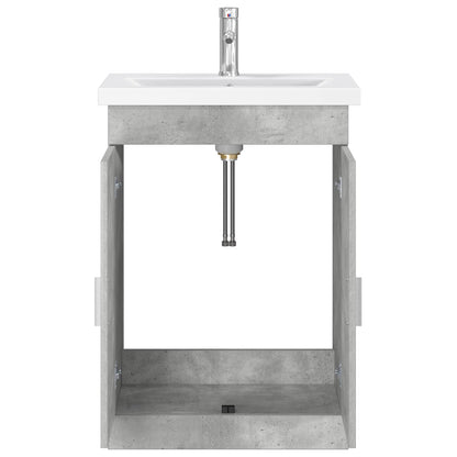 Bathroom Furniture Set Concrete Grey 61 x 40 x 84.5 cm
