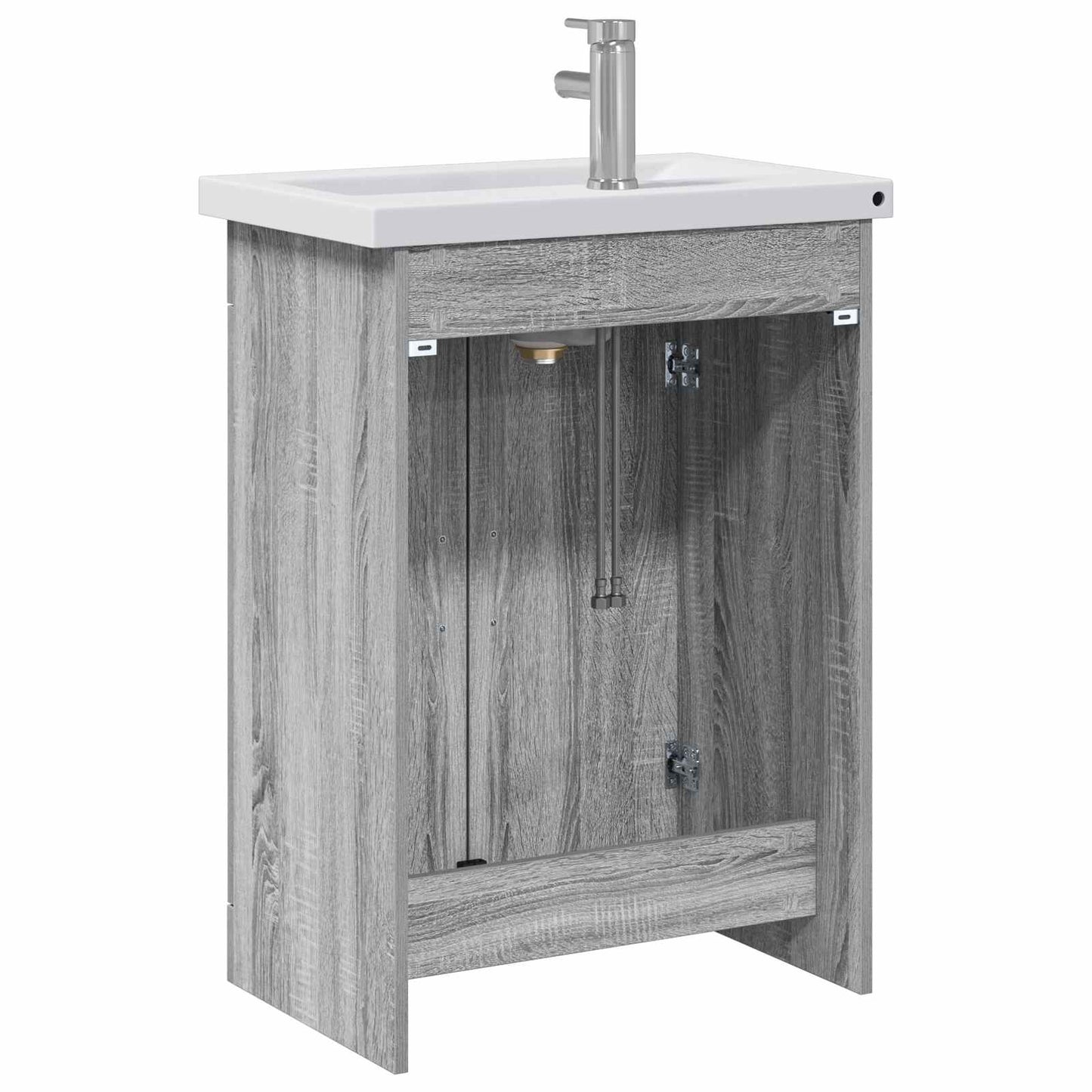 Bathroom Furniture Set Grey Sonoma 61 x 40 x 84.5 cm