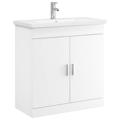 Bathroom Furniture Set White 81 x 40 x 84.5 cm Engineered Wood