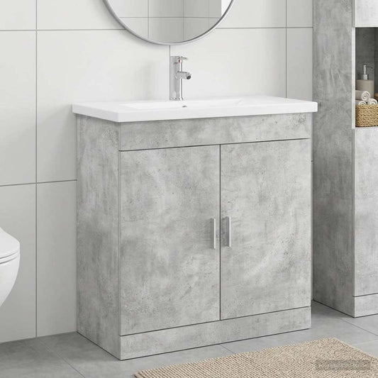 Bathroom Furniture Set Concrete Grey 81 x 40 x 84.5 cm