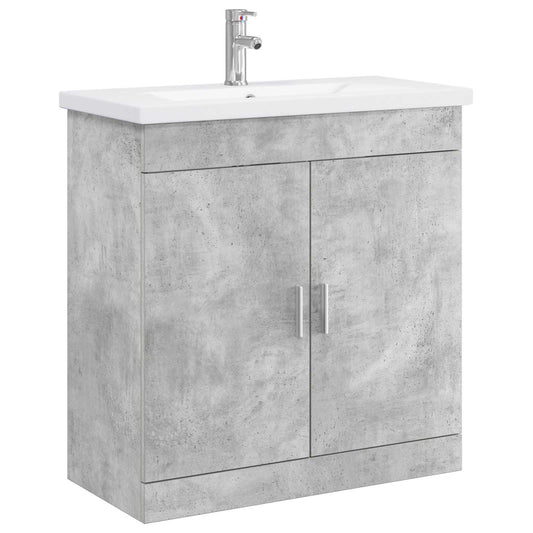 Bathroom Furniture Set Concrete Grey 81 x 40 x 84.5 cm