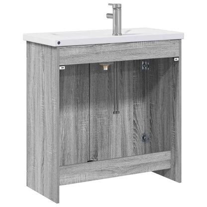 Bathroom Furniture Set Grey Sonoma 81 x 40 x 84.5 cm