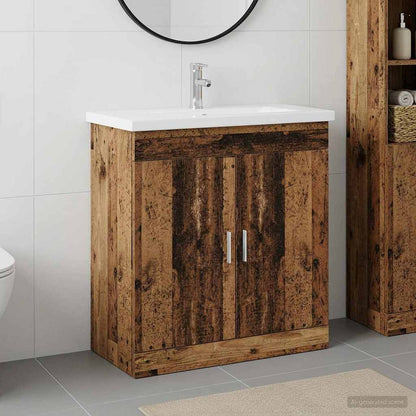Bathroom Furniture Set Old Wood 81 x 40 x 84.5 cm