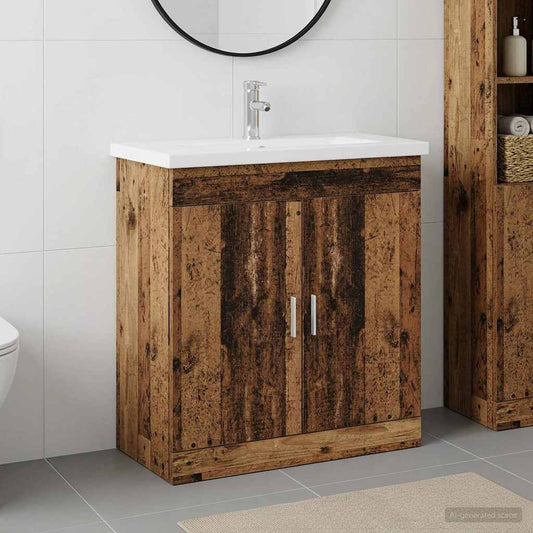 Bathroom Furniture Set Old Wood 81 x 40 x 84.5 cm