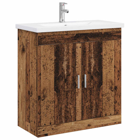 Bathroom Furniture Set Old Wood 81 x 40 x 84.5 cm