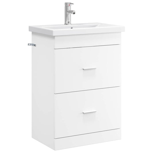 Bathroom Furniture Set White 61 x 40 x 84.5 cm Engineered Wood