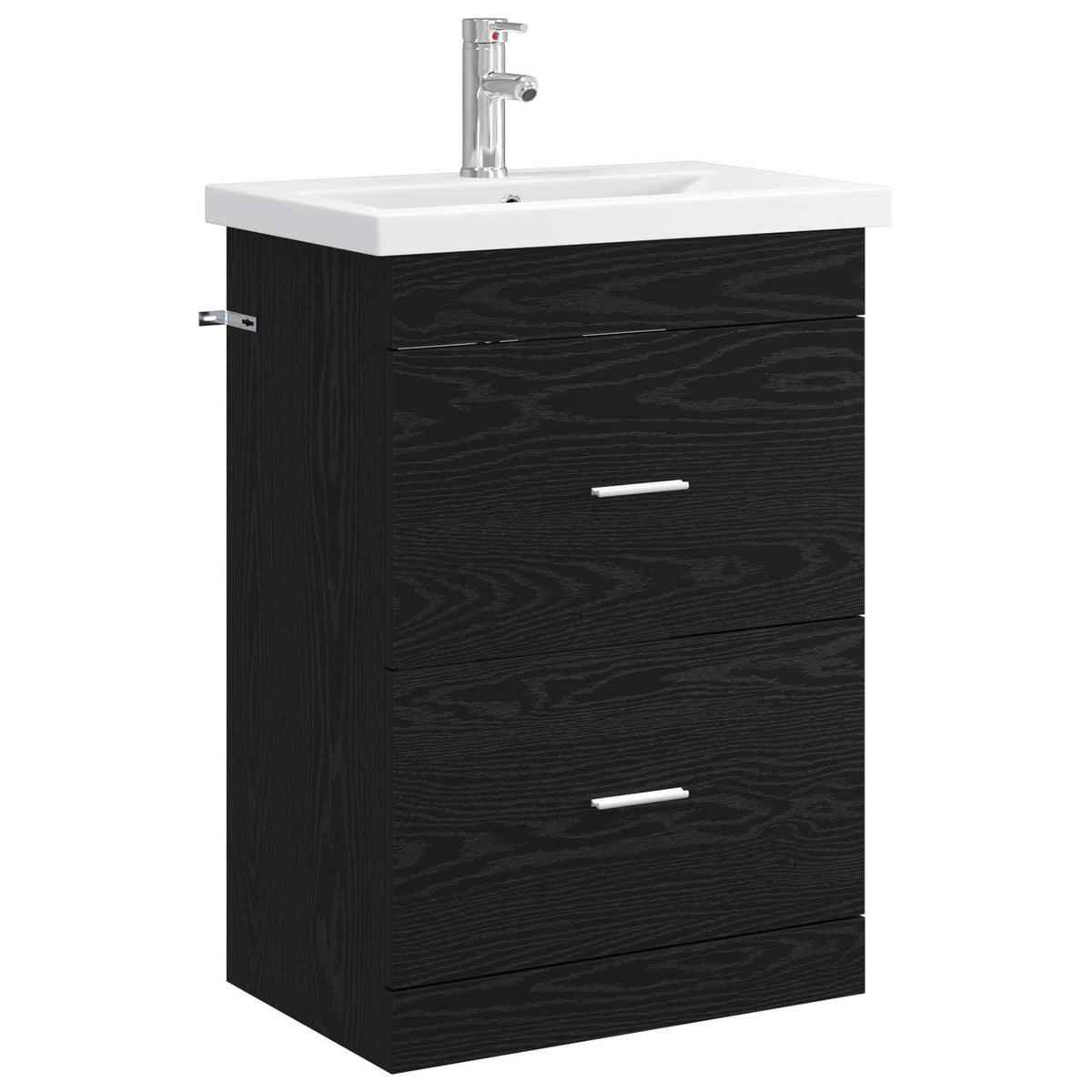 Bathroom Furniture Set Black Oak 61 x 40 x 84.5 cm