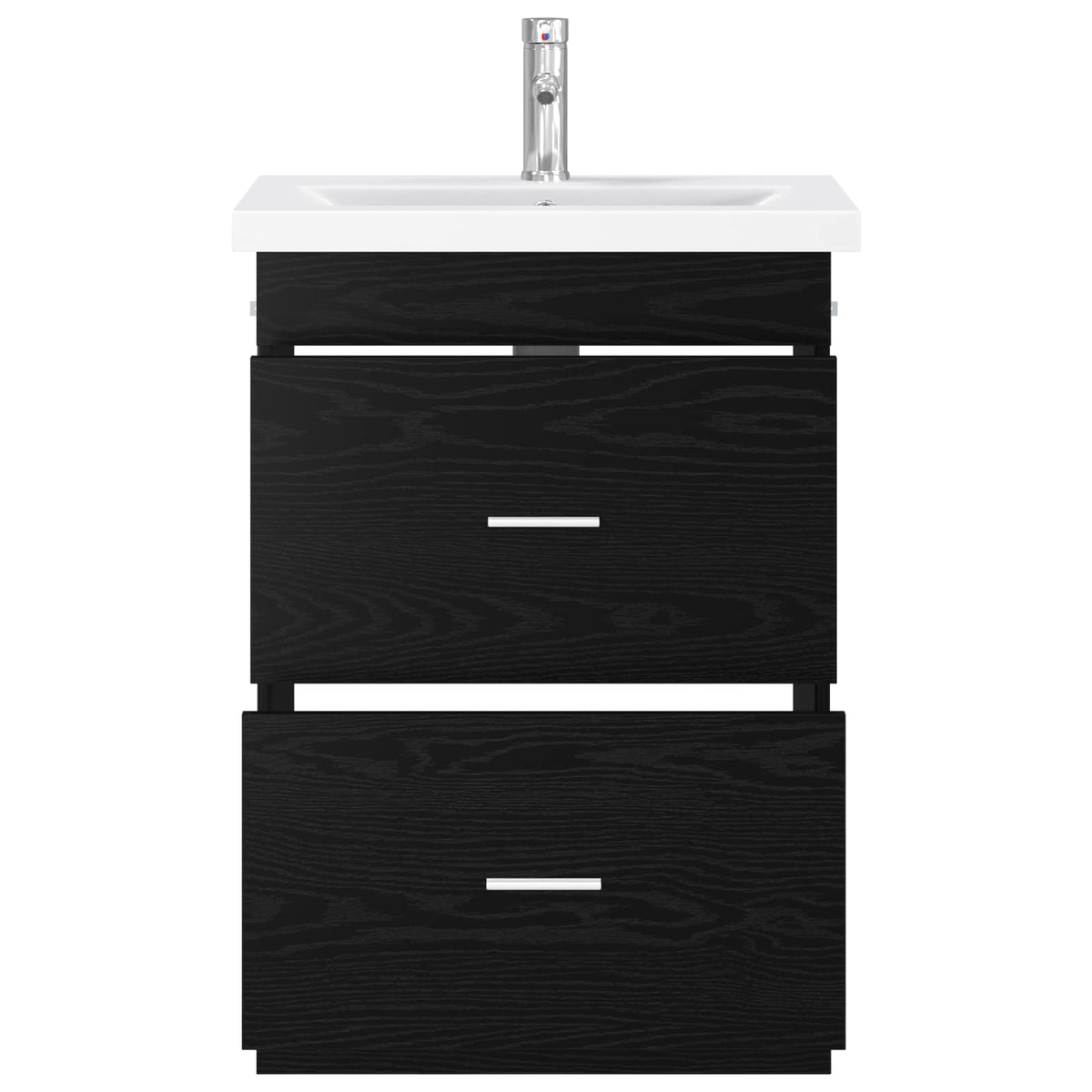 Bathroom Furniture Set Black Oak 61 x 40 x 84.5 cm