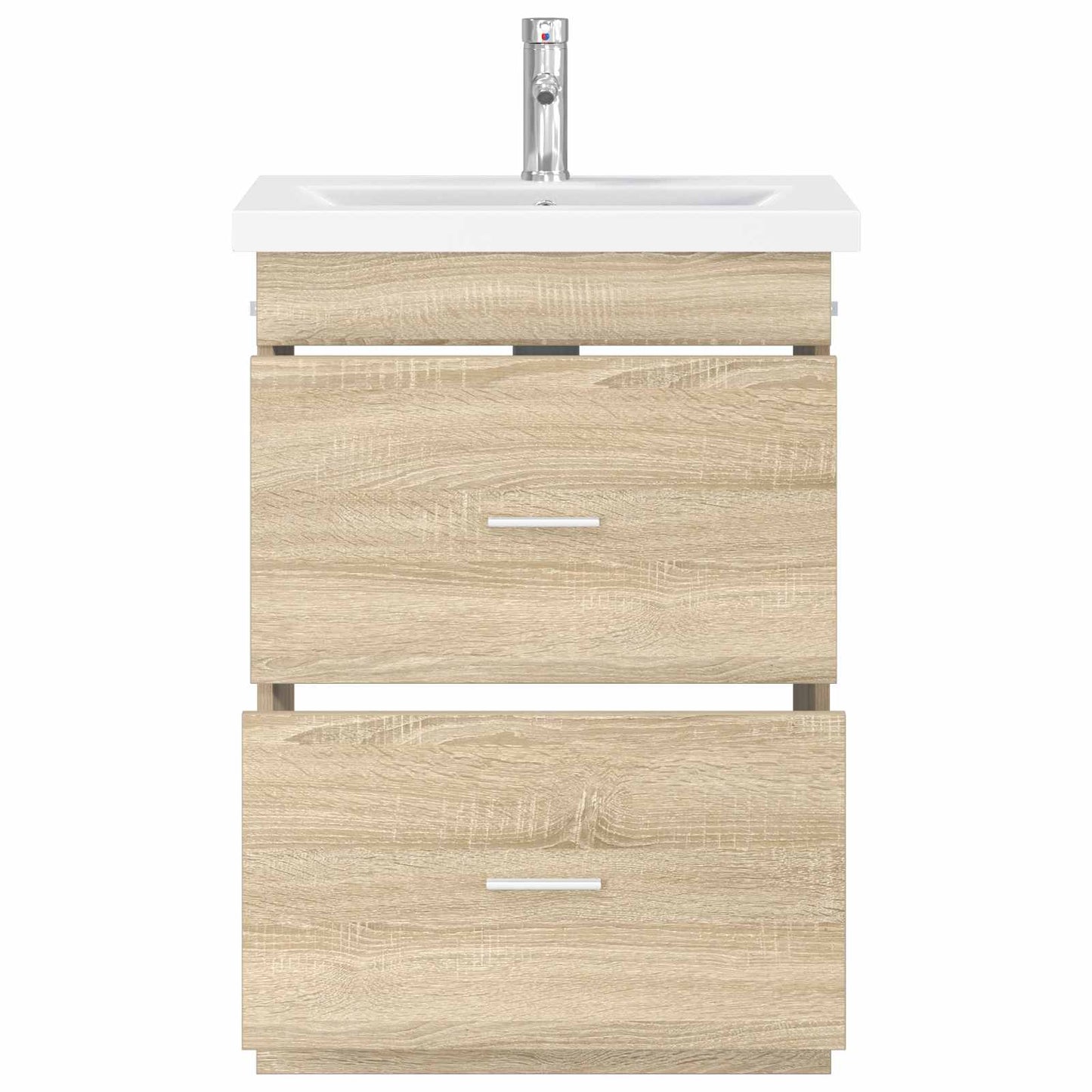 Bathroom Furniture Set Sonoma Oak 61 x 40 x 84.5 cm