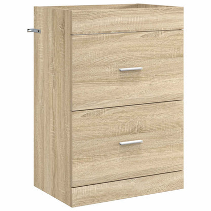 Bathroom Furniture Set Sonoma Oak 61 x 40 x 84.5 cm