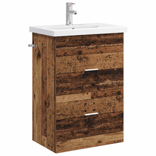 Bathroom Furniture Set Old Wood 61 x 40 x 84.5 cm