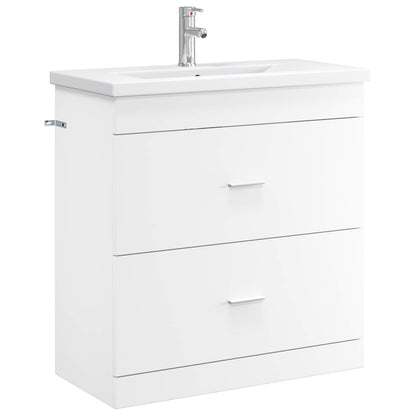 Bathroom Furniture Set White 81 x 40 x 84.5 cm Engineered Wood