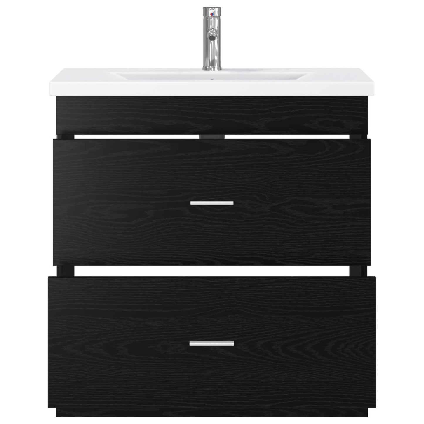 Bathroom Furniture Set Black Oak 81 x 40 x 84.5 cm